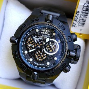 NEW Invicta Subaqua Noma IV Black on Rubber Strap Men Watch
